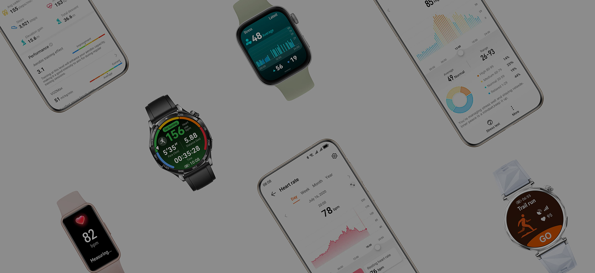 HUAWEI Health Reliable companion
for health and fitness.
