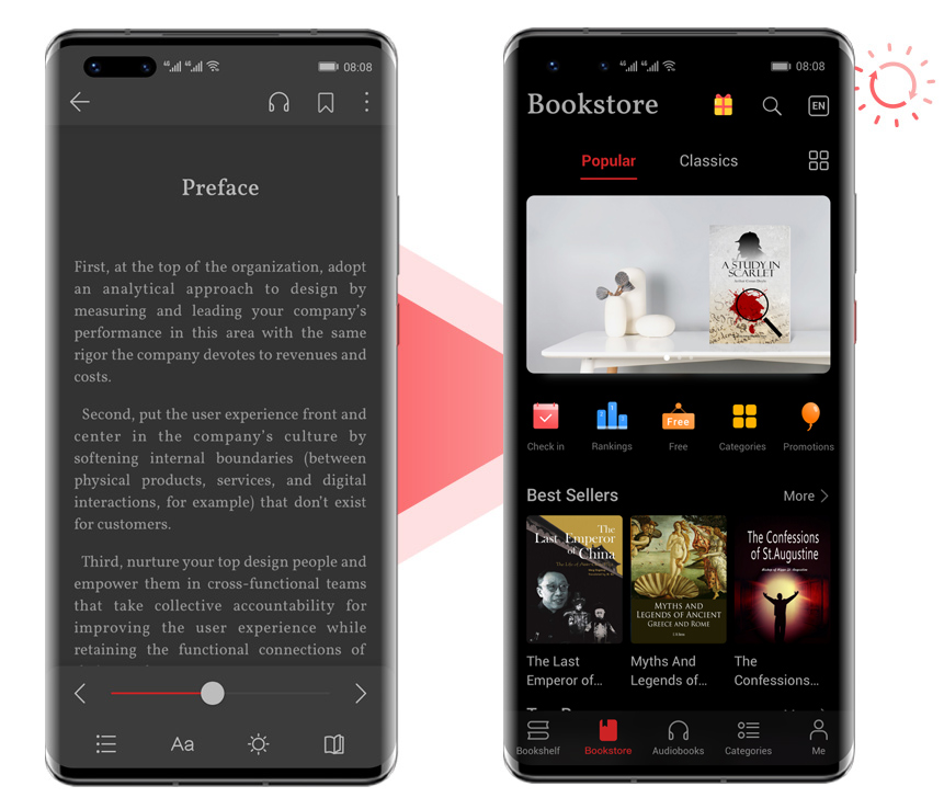 HUAWEI Books Night Mode