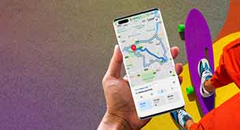 Huawei petal maps skateboard