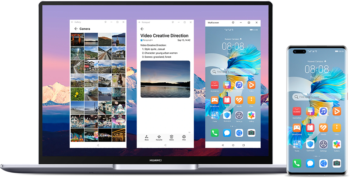 huawei matebook b5 multi-window