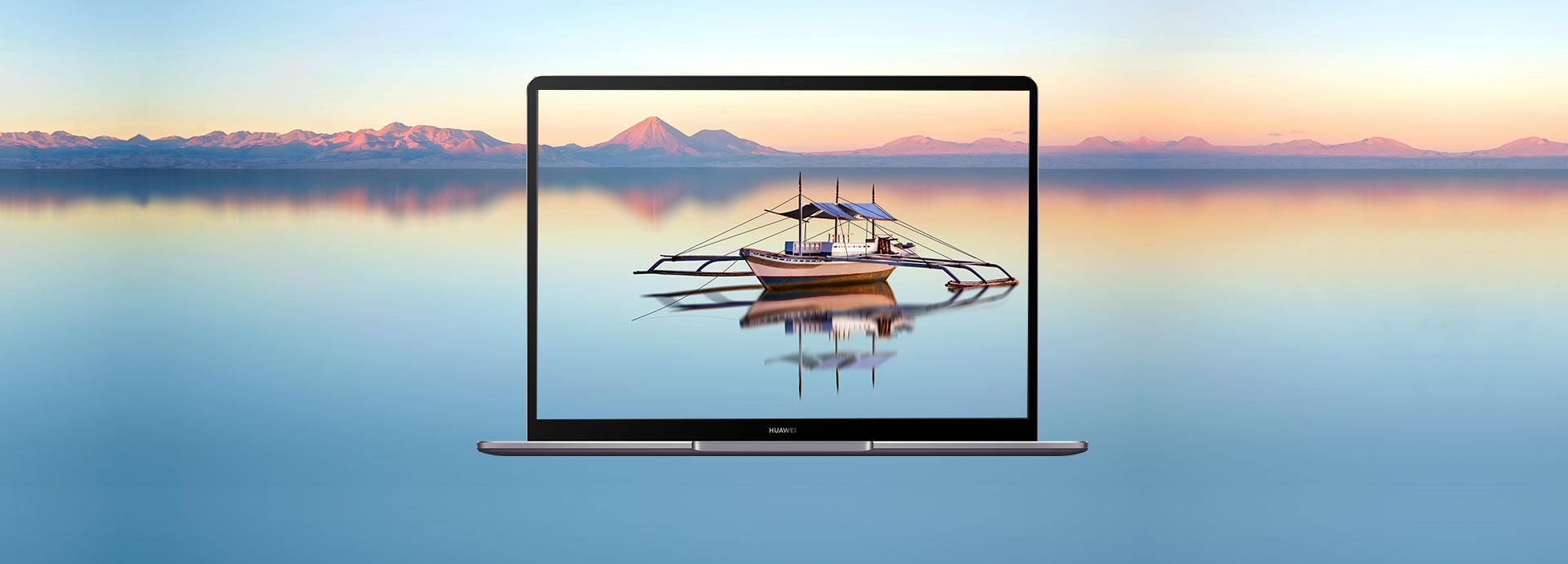 Huawei MateBook full view display with unique horizon