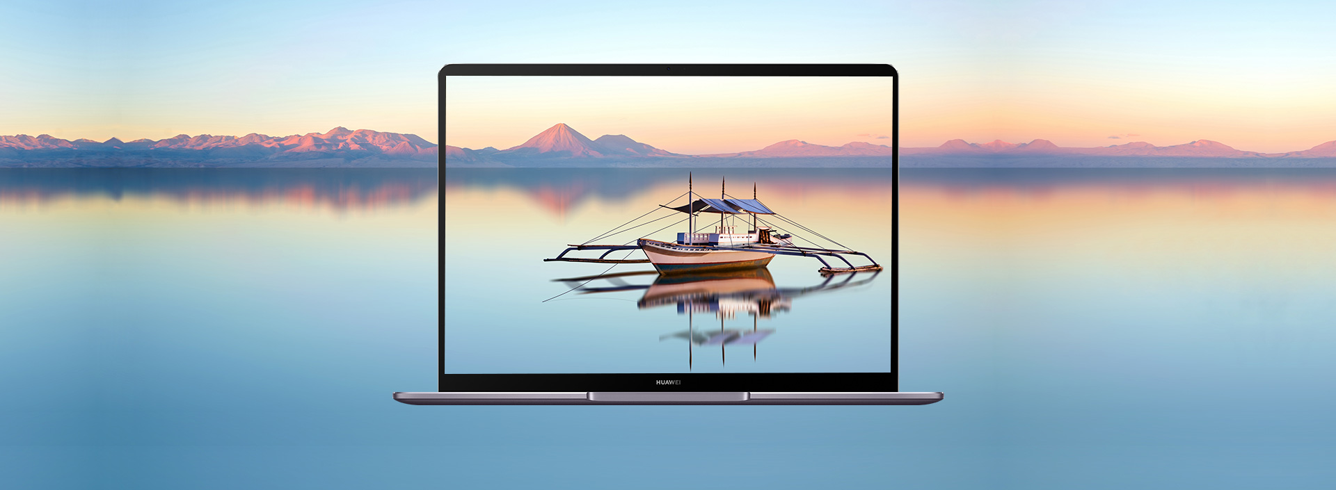 Huawei MateBook full view display with unique horizon