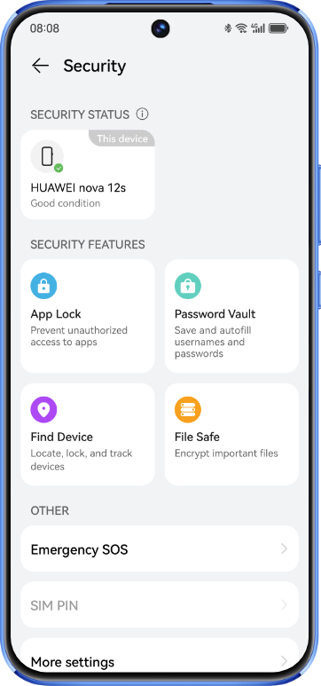 HUAWEI nova 12s privacy