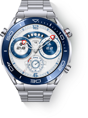HUAWEI WATCH Ultimate front with colorful watch faces