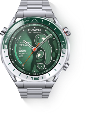 HUAWEI WATCH Ultimate front with colorful watch faces