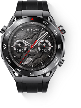 HUAWEI WATCH Ultimate front with colorful watch faces