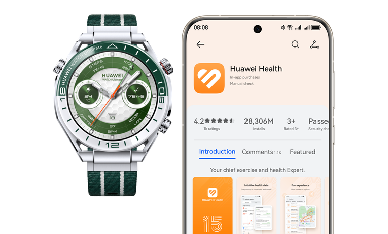 HUAWEI WATCH Ultimate is compatible with both iOS and Android devices