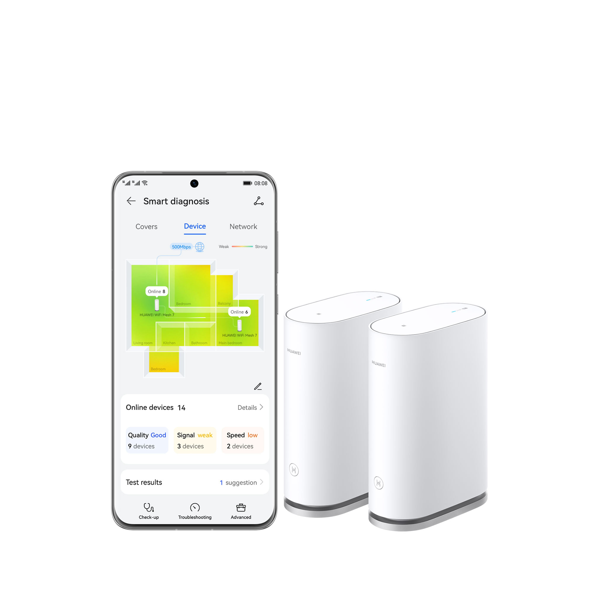 Visualisierte WLAN-Abdeckung