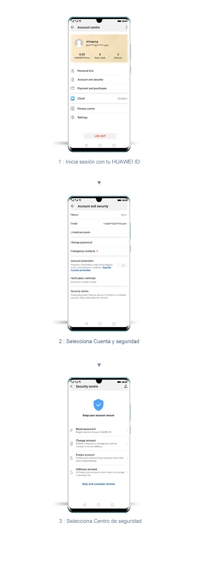 Easily update your HUAWEI ID info