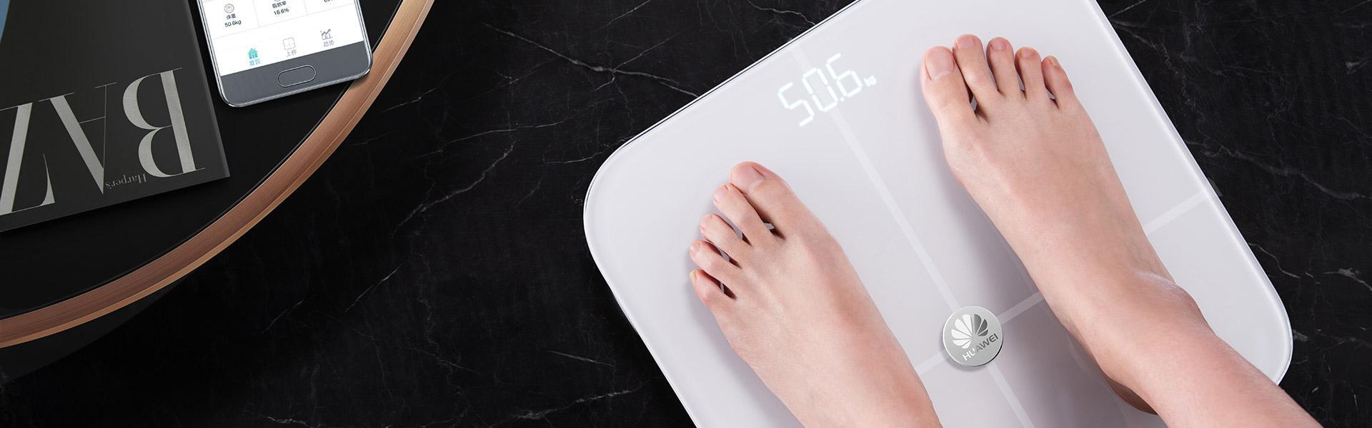 Comprueba peso y grasa corporal sin estar conectado