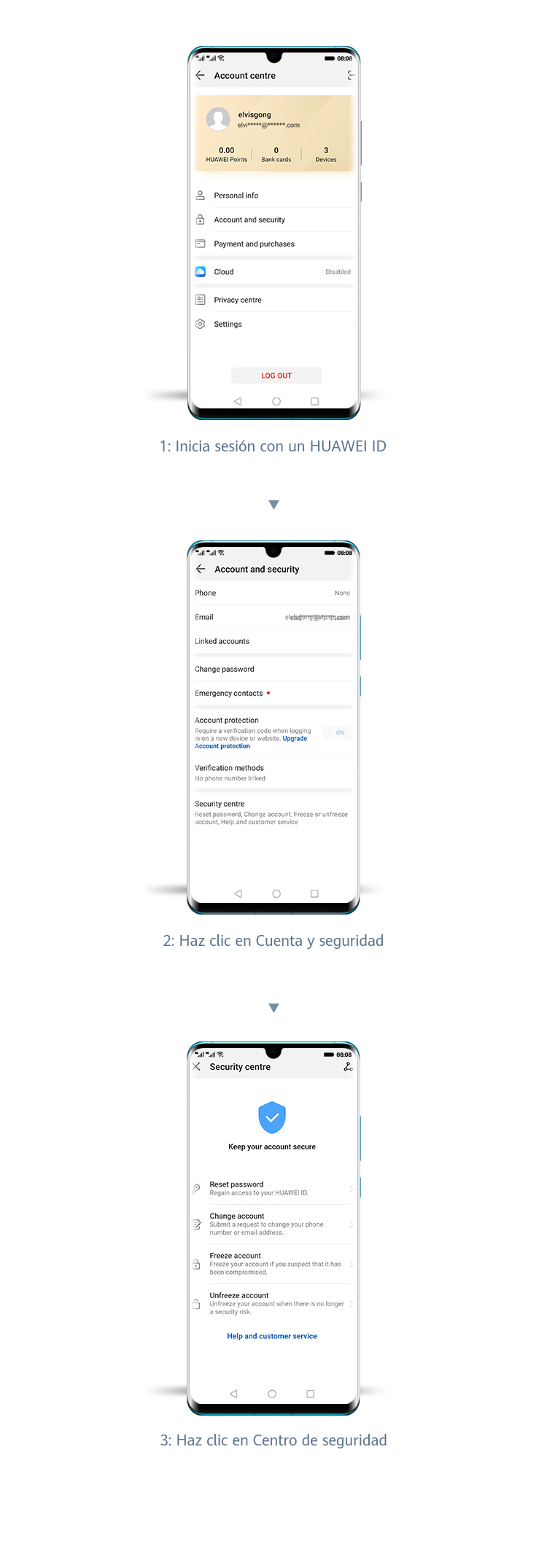 Easily update your HUAWEI ID info