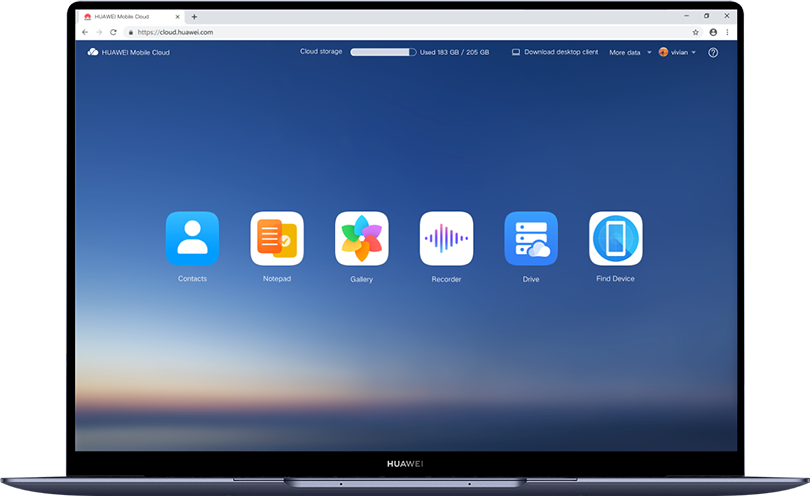 HUAWEI Mobile Cloud data