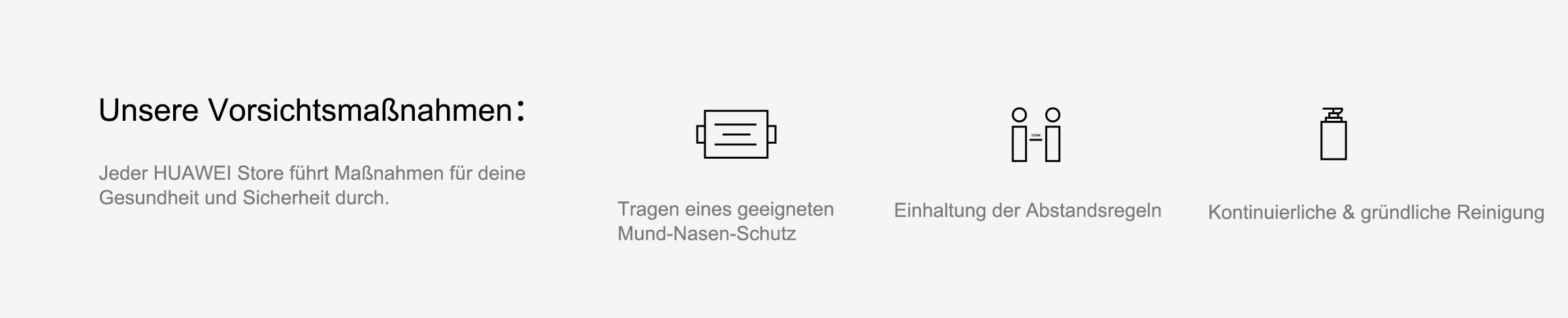 Unsere Vorsichtsmaßnahmen